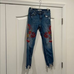 Zara Indigo Denim Trousers